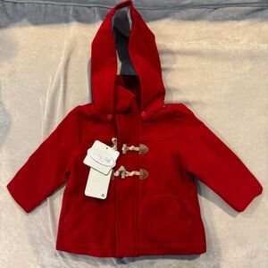 Mayoral Infant Red Hooded Coat